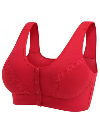 loopsun Summer Savings Clearance 2023! for Womens Plus Size Bra,Women Lady  Lace Gathered Bra Plus Size Sports Bra Underwear Yoga Hollow Out Bra Cup 