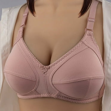loopsun Summer Savings Clearance 2025! for Womens Plus Size Bra,Woman's Solid Color Comfortable Hollow Out Perspective Bra Underwear No Rims