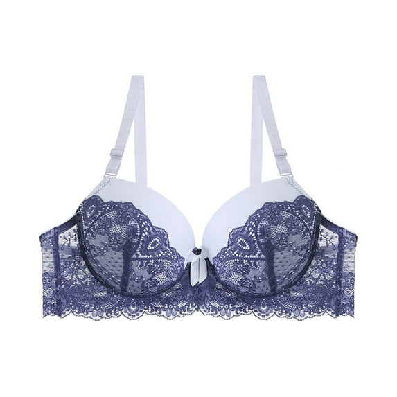 loopsun Summer Savings Clearance 2025! for Womens Plus Size Bra,Women Fashion Printed Bra Wire Free Underwear One-Piece Bra Everyday Underwear