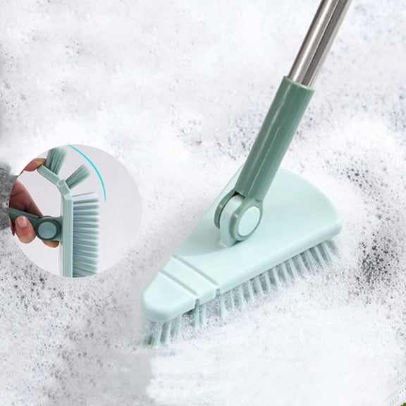 loopsun Tub Tile Cleaner Brush With Long Handle ,Shower Brush Cleaner Toolfor Bathroom Bathtub Toilet Floor Kitchen Baseboard Cleaner