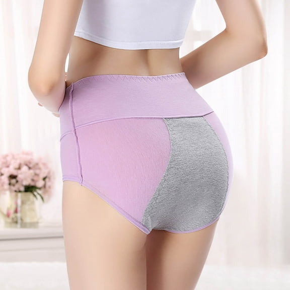 loopsun Womens Briefs,Solid Women's Fashion Briefs Comfortable Cotton High Waist Underwear Women Panties Briefs