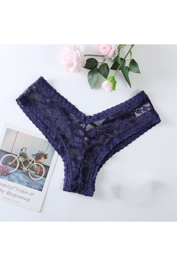Womens Briefs,Women Lingerie G-string Lace Briefs Underwear Panties T String Thongs Knick