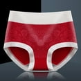 thumbnail image 1 of loopsun Womens Briefs,Women's Fashion Solid Lace Briefs Comfortable Cotton High Waist Underwear Women Panties, 1 of 4