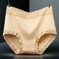 thumbnail image 1 of loopsun Womens Briefs,Women's Fashion Solid Lace Briefs Comfortable Cotton High Waist Underwear Women Panties, 1 of 3