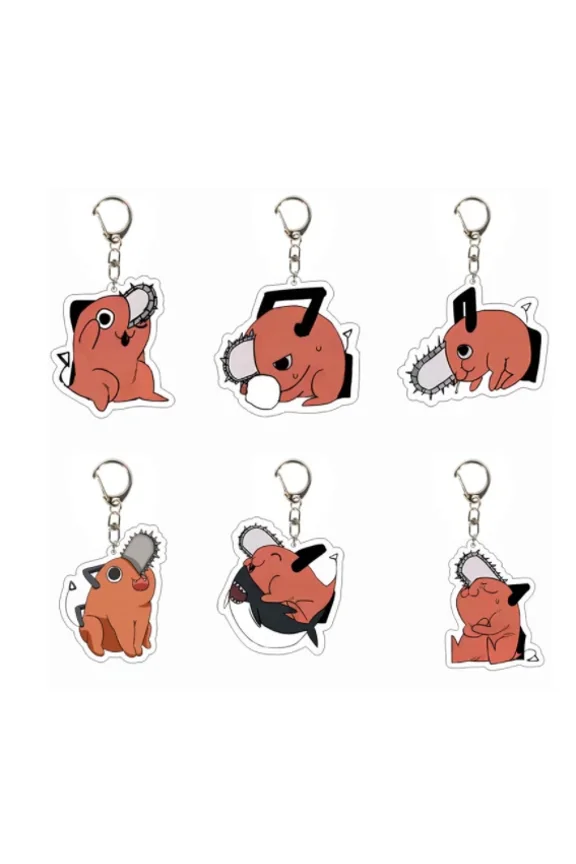 lot 20pcs Japanese anime Acrylic Keychain Key Chain Girls boy Keyring gifts