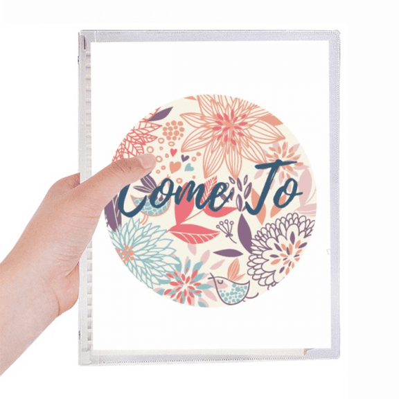 lotus flower paint notebook loose diary refillable journal statiry