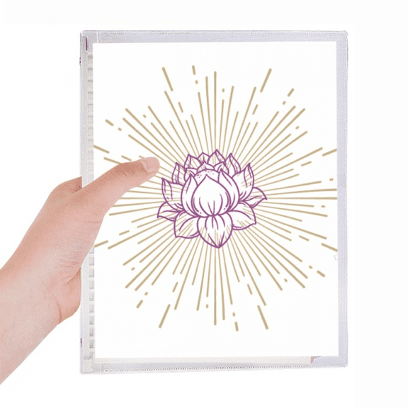 lotus open pure mind notebook loose diary refillable journal statiry