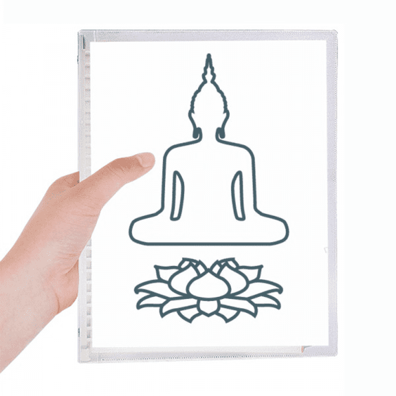 lotus thr meditation thinking notebook loose diary refillable journal statiry