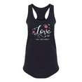 thumbnail image 1 of "love Is All You Need" Quote  Tank Women -Image by Shutterstock, Female x-Large, 1 of 4