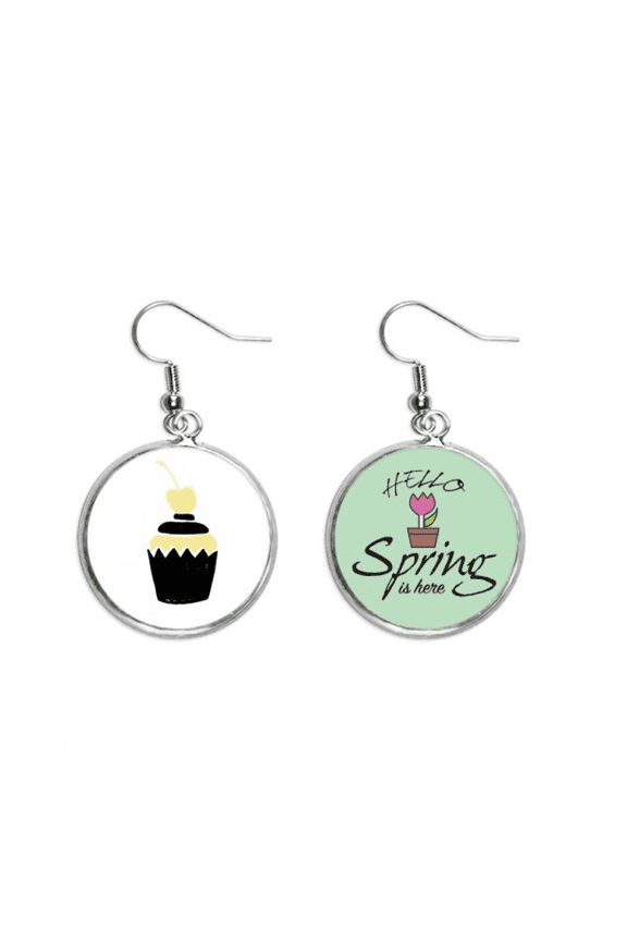 love cake cheery quote style decoration dangle season sp earring jewelry