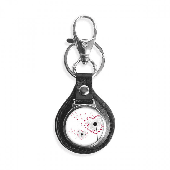 love flower s dandelion key link chain keyholder finder hook metal