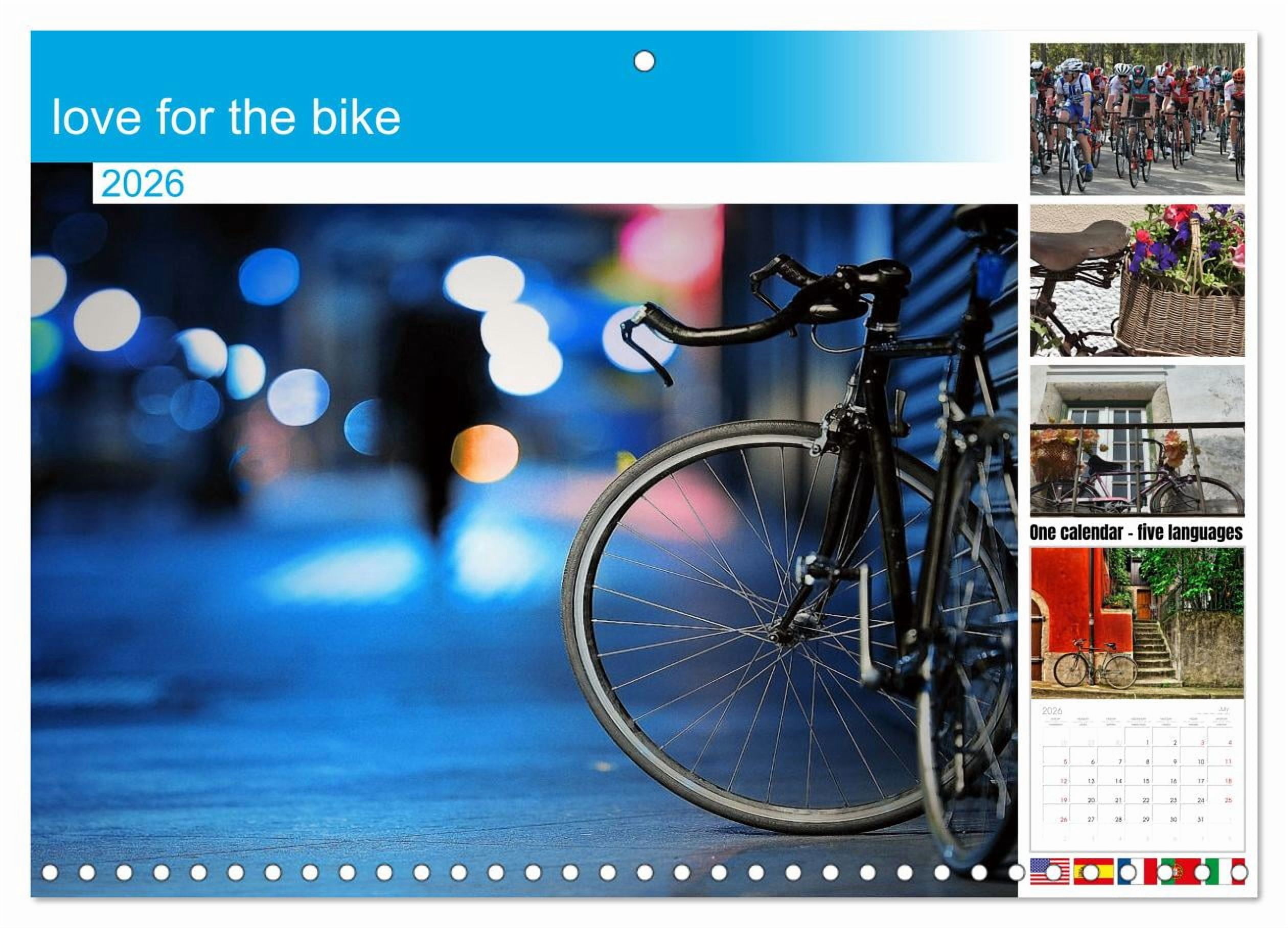 love for the bike (Monthly Wall Calendar 2026 11.7 x 16.5 (open ...