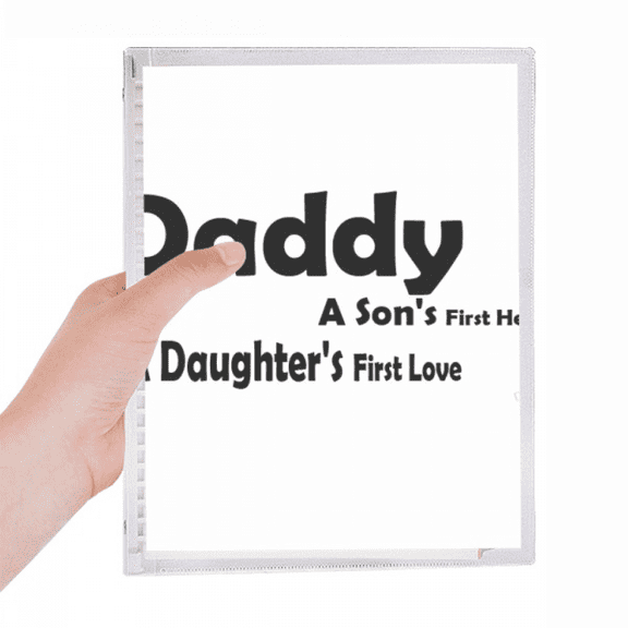 love hero daddy festival quote notebook loose diary refillable journal statiry