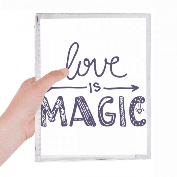 love is magic cute quote style notebook loose diary refillable journal statiry