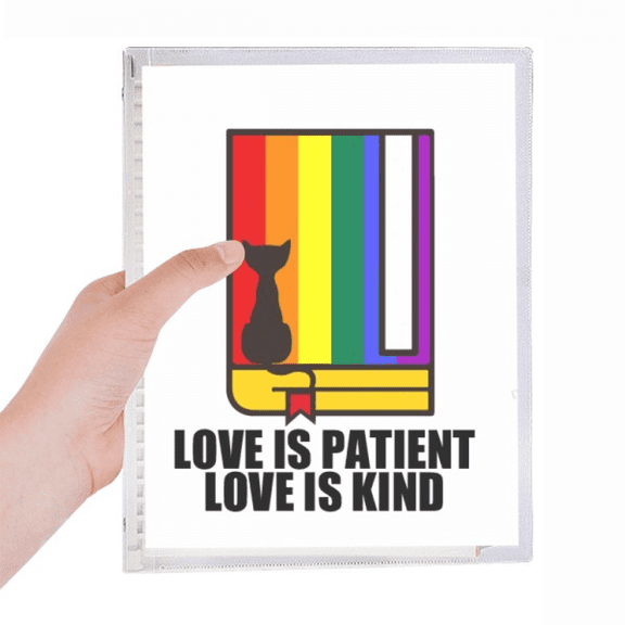 love is patient love is kind notebook loose diary refillable journal statiry