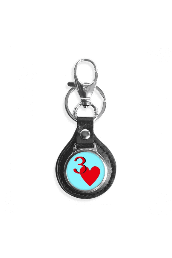 love jupiter heart 3 poker key link chain keyholder finder hook metal