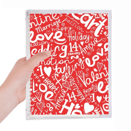 love marriage celebration valentine's day notebook loose diary refillable journal statiry