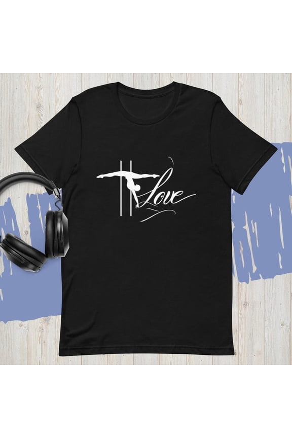 love on the Pole – Elegant Pole Dance Tee Grace meets passion. For every dancer who feels love in every spin and hold Unisex t-shirt