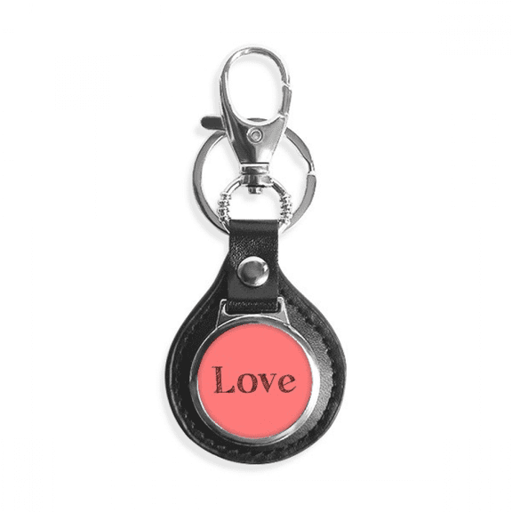 love word inspirational quote valentine's day key link chain keyholder finder hook metal