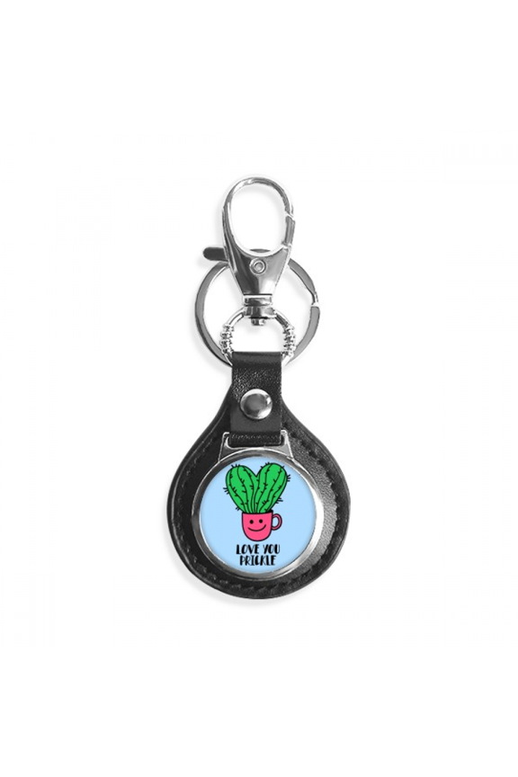 love you le cactus art deco fashion key link chain keyholder finder hook metal
