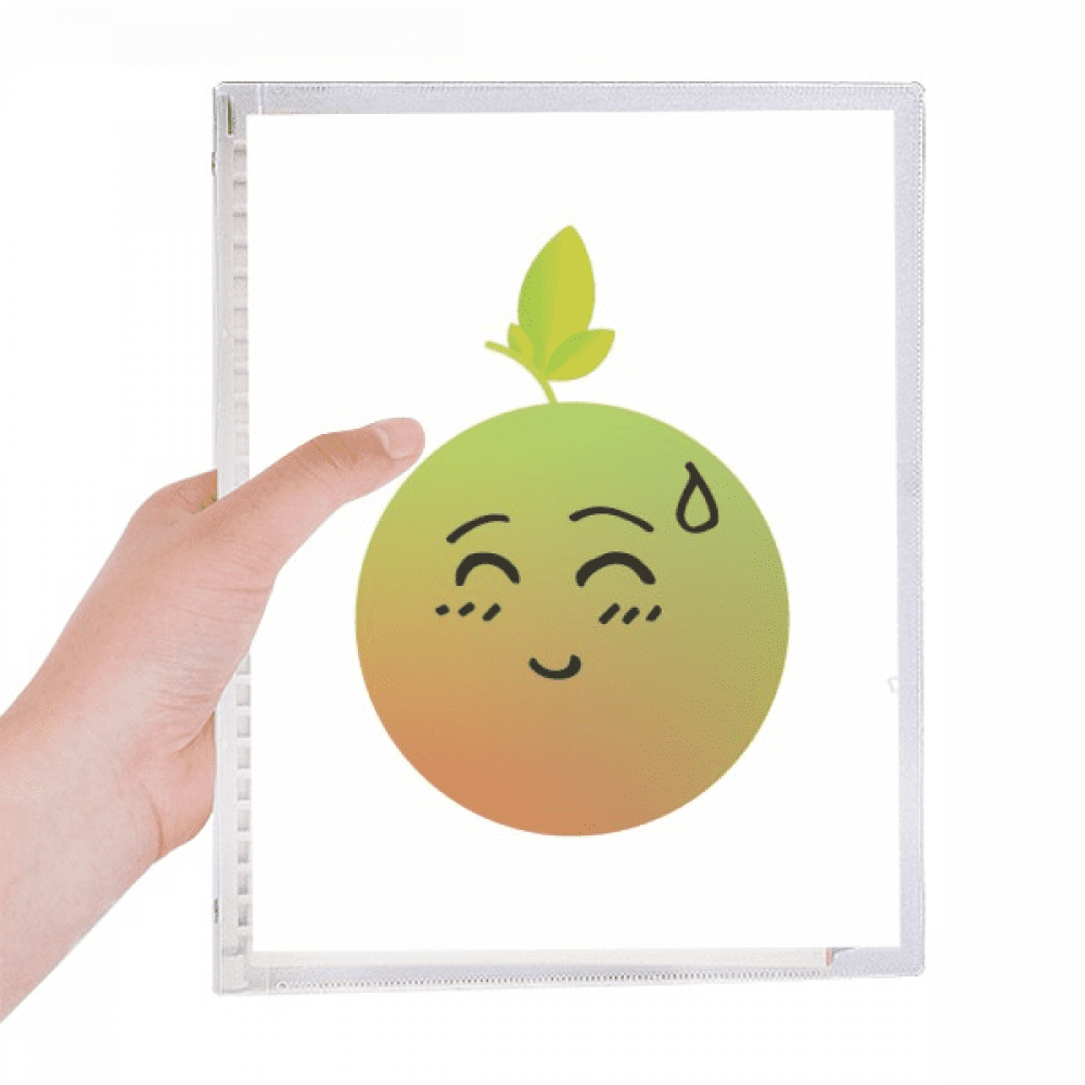 lovely cartoon speechless orange happy notebook loose diary refillable journal statiry
