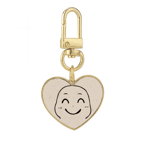 lovely sle black fpattern gold heart keychain metal keyring holder