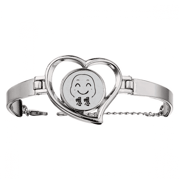 lovely yes cute chat fcartoon bracelet heart jewelry wire bangle