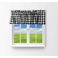 thumbnail image 1 of lovemyfabric Cotton Gingham Checkered Window Valance 58" Wide Black, 1 of 1