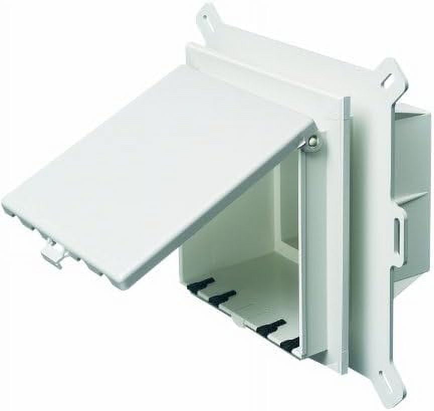 low profile in box electrical box with weatherproof cover for vinyl