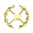 thumbnail image 1 of lowrider bike Half Flat Twisted Straight Steering Wheel Gold., 1 of 1
