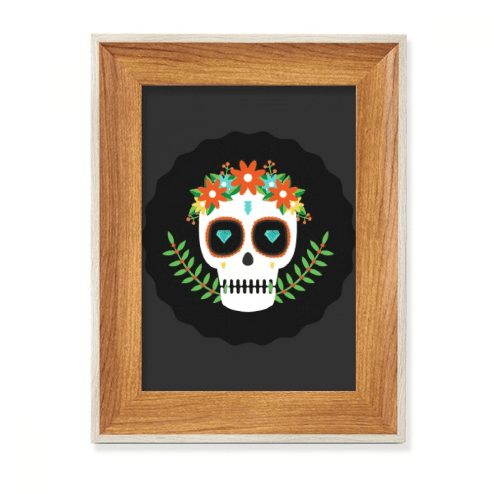 ls Of The Mexico Day Of Dead Desktop Wooden Photo Frame Display Picture ...