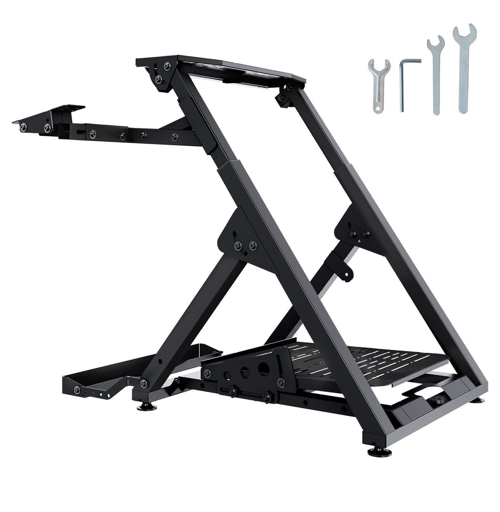 lshhh Racing Wheel Stand, Foldable Adjustable Gaming Steering Wheel ...