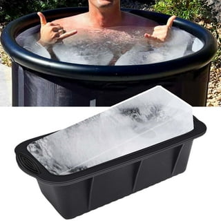 Ice Block Mold Extra Large For Ice Bath 7 Pounds Of Ice - Black