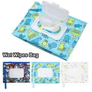 lsiaeian Baby wipes dispenser, baby wipe holder for travel，neutral wipes container, reusable wet wipes pouch portable refillable travel case