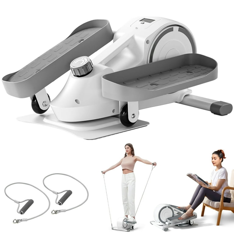 lsiaeian Under Desk Elliptical Manual Quiet Elliptical Foot Pedal Exerciser Mini Elliptical Machines for Home Use Portable Foot Leg Pedal