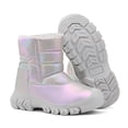 thumbnail image 1 of lsirc Child Snow Boots - Winter Thermal Boots For Girls Waterproof, Slip-Resistant, Warm, Thickened, Reflective Long Boots, Grey, US11.5M(5-5.5 Years), 1 of 5