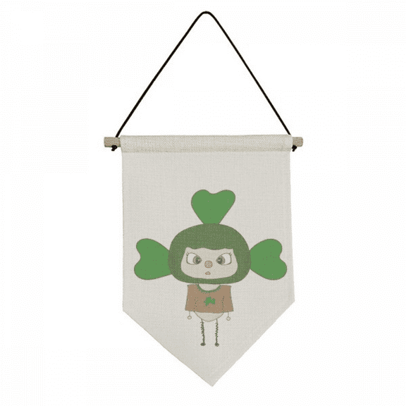 luck green leave grass uu Canvas Flag Hanging Wall Art Decor Banner