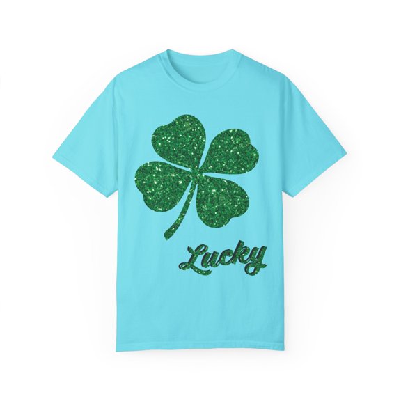 lucky shamrock Unisex Garment-Dyed T-shirt