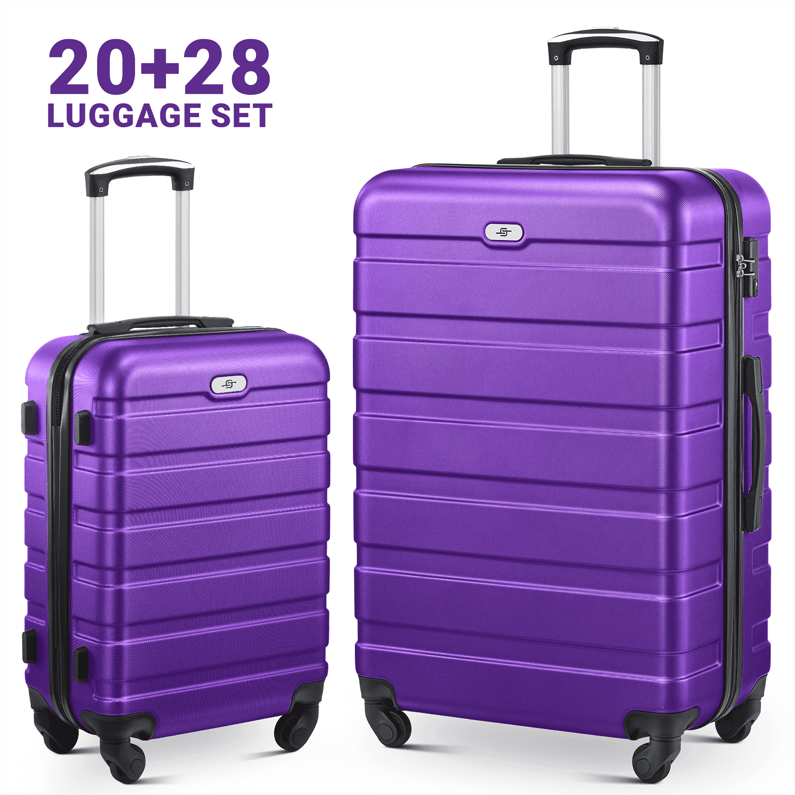 luggage sets 2 piece(20,28 inch) ABS hard suitcase with
