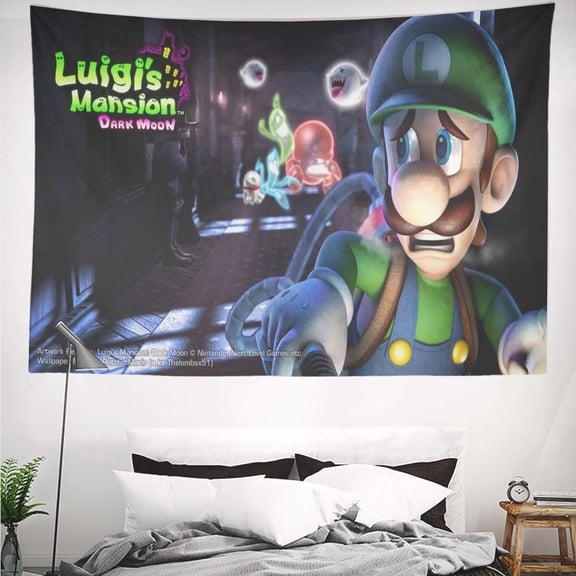 luigis mansion Tapestry Gift Wall Hanging Backdrop for Room Bedroom Girls Fans Background Banner Party Birthday Supplies Decor