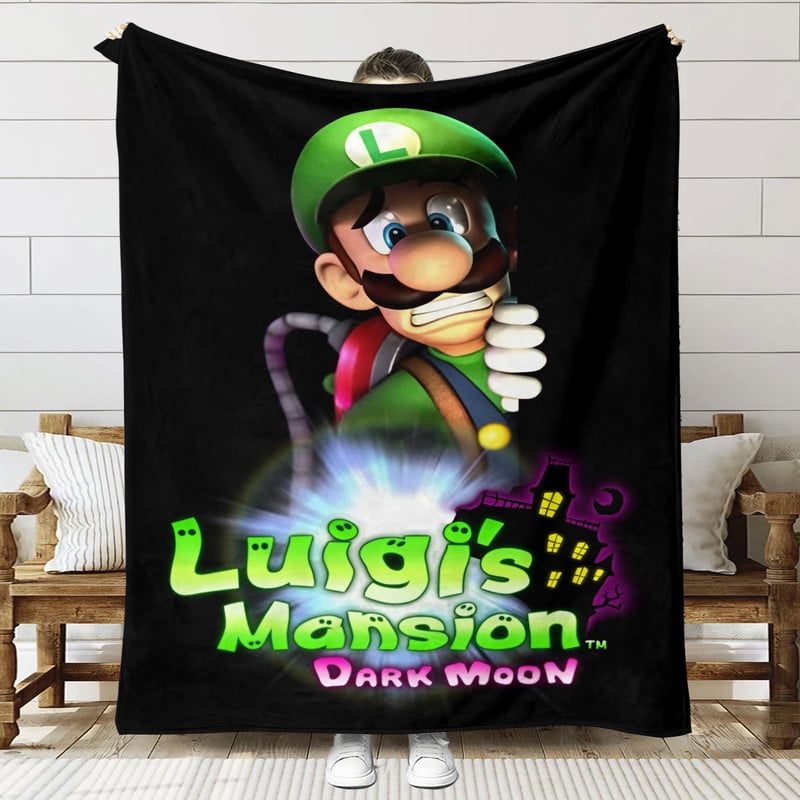 luigis mansion Throw Blanket Gifts for Fans Lover Girls Boys Women Present Hoodie Him Bed 30"x40"