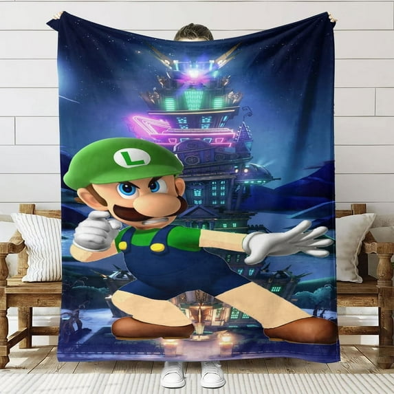 luigis mansion Throw Blanket Gifts for Fans Lover Girls Boys Women Present Hoodie Him Bed 40"x50"
