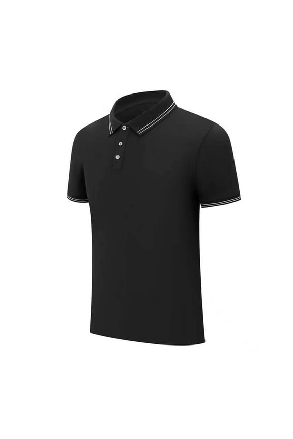 2025 Summer T Shirts for Man Saving Men’s Muscle Fit Dress Shirts Athletic Slim Fit Short Sleeve Stretch Casual Button Down Shirt,Black-L