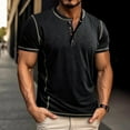 thumbnail image 1 of lulshou 2025 Summer T Shirts for Man Saving Mens V Neck Pocket T-Shirts Short Sleeve Casual Basic Summer Beach Cotton Tee Tops,Black-XL, 1 of 9