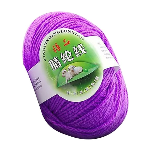lulshou 50g Chunky Wool Roving Scarf Knit Wool Yarn Thickness Warm Hat Household