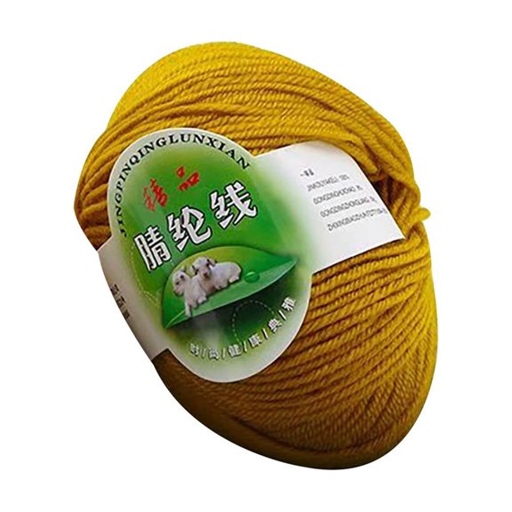 lulshou 50g Chunky Wool Roving Scarf Knit Wool Yarn Thickness Warm Hat Household