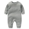 thumbnail image 1 of lulshou Baby Bodysuits Long Sleeve Soft Cotton Onesies for Newborn Infant, Solid Color Romper with Round Neck, Everyday Outfit for Baby Boy & Girl, 1 of 3
