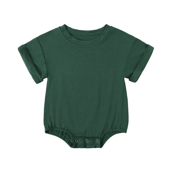 lulshou Baby Bodysuits Short Sleeve for Summer, Breathable Onesies Soft Lightweight Romper for Newborn Infant Baby Boy & Girl