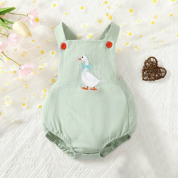 lulshou Baby Romper Baby Crawling Suit Long Jumpsuit Baby Summer Jumpsuit Newborn Pajamas Bodysuit on Clearance