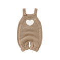 thumbnail image 1 of lulshou Baby Romper One Piece Bodysuit Baby Print Suspenders Knitted Jumpsuit Clothing Sleeveless Long Romper on Clearance, 1 of 9